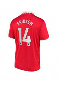 Manchester United Christian Eriksen #14 Voetbaltruitje Thuis tenue 2022-23 Korte Mouw